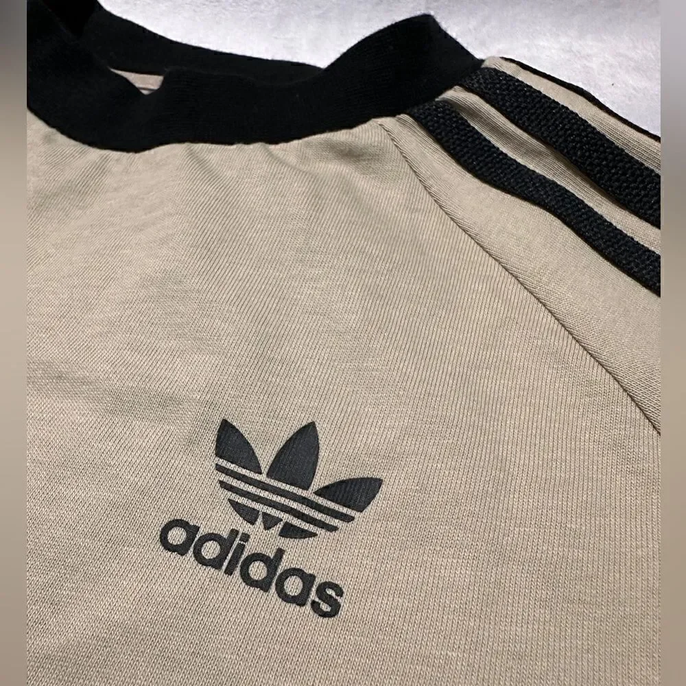 adidas Originals Adicolor 3-Stripes T-Shirt wonder beige size Xs